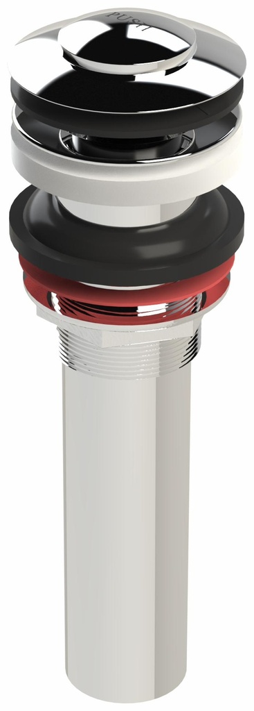 2-Piece Clicker Bathroom Sink Drain less Overflow