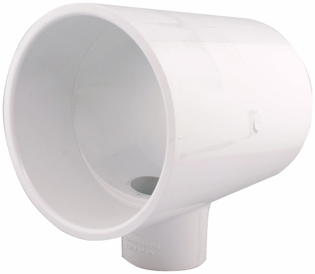 4"x1 1/2" PVC SCH40 RED. TEE SOCxSOCxSOC WHITE XIRTEC PVC