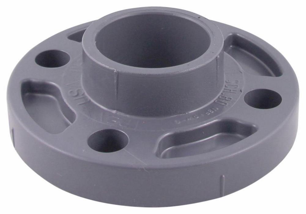 1 1/2" PVC SCH80 ONE PIECE FLANGE SOC XIRTEC PVC