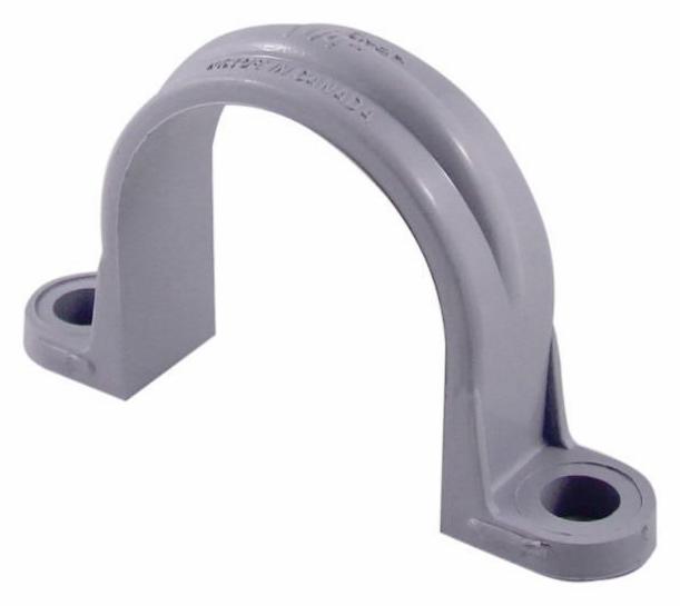 1 1/4" PVC 2 HOLE PIPE STRAPS XIRTEC PVC