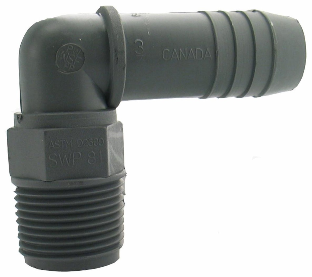 3/4 PXM POLY ELBOW
