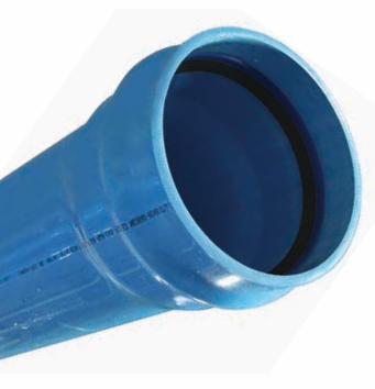 12"x20' PVCO 235 PSI CIOD PIPE GSKT BLUE BIONAX