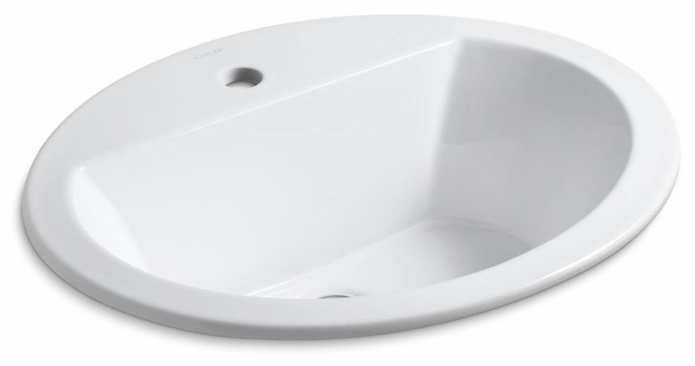 Bryant Oval Single Hole Drop-In Bathroom Sink