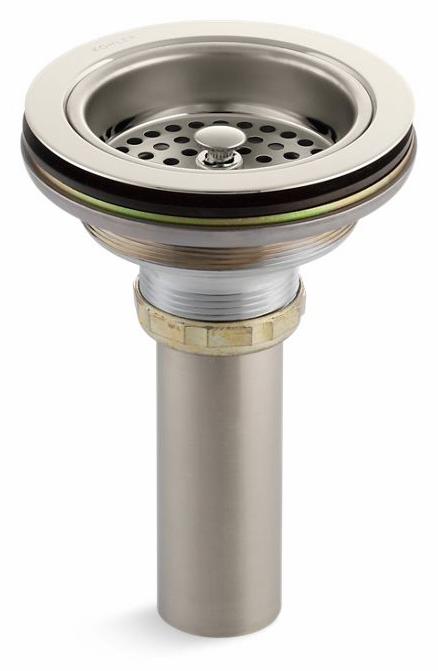 Duostrainer Sink Drain and Strainer with Tailpiece