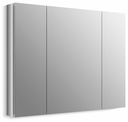 Verdera 40" x 30" Aluminum Medicine Cabinet with Flip-Out Flat Mirror