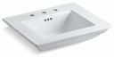 Memoirs Stately 24" Console Table Bathroom Sink for Widespread Faucet