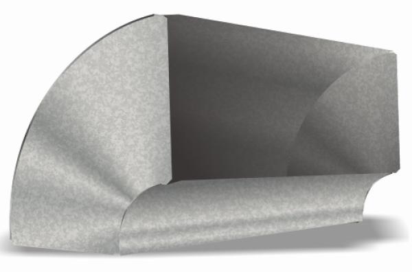 12" x 24" Short Way 90 Degree Duct Elbow 26ga