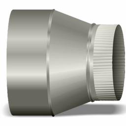 9"-12" Pipe Increaser on Center 3" Long 26ga