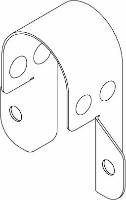 3/4 CPVC GALVANIZED PIPE STRAP #077