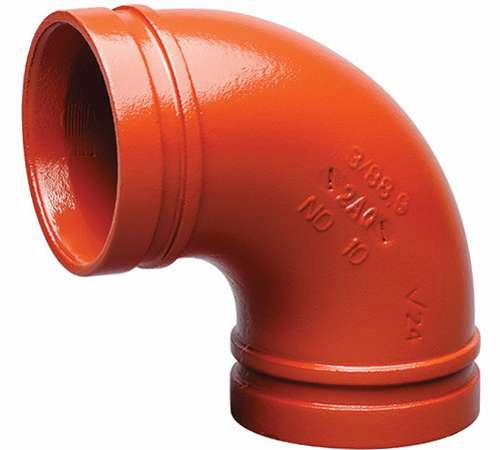2-1/2" Grooved 90 Elbow No. 10