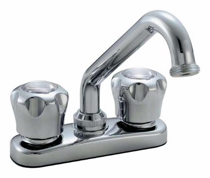 2-Handle Laundry Faucet with Fluted Handles