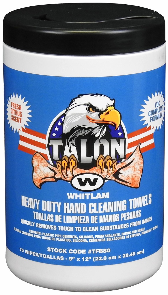 "TALON" HEAVY DUTY HAND CLEANING TOWELS - 9" x 12"