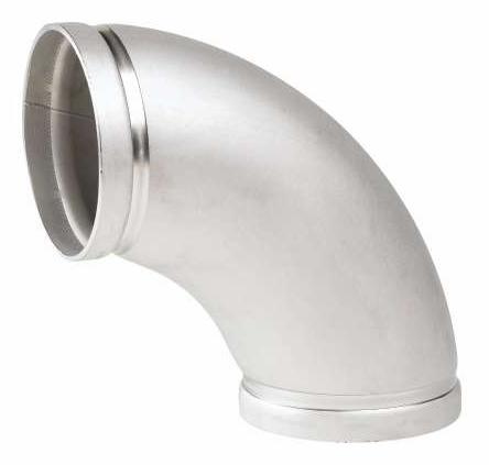 6" Grooved 304SS Stainless Steel 90 Elbow Long Radius No. 410