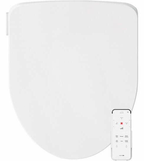 Haven 3000 Elongated Plastic Bidet Toilet Seat with Wireless Remote