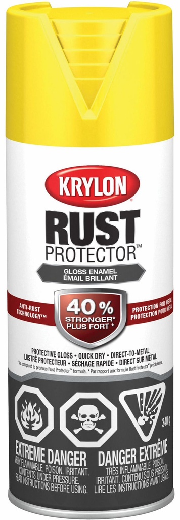 KRYLON RUST PRTCTR YELLW PAINT 12OZ