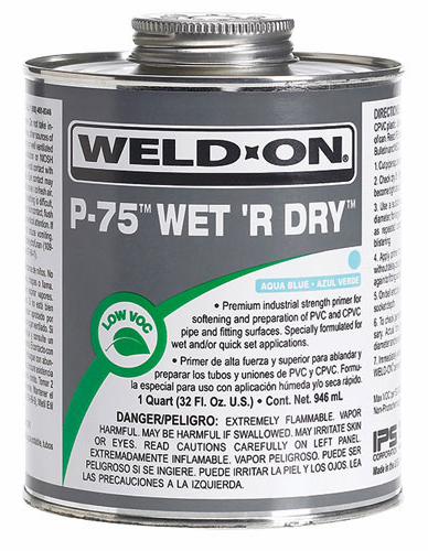 473ml P-75 Wet 'R Dry Primer Aqua Blue