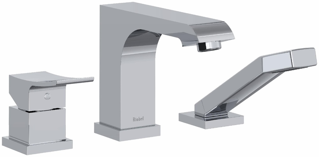 Zendo 3-Piece Roman Tub Filler with Hand Shower