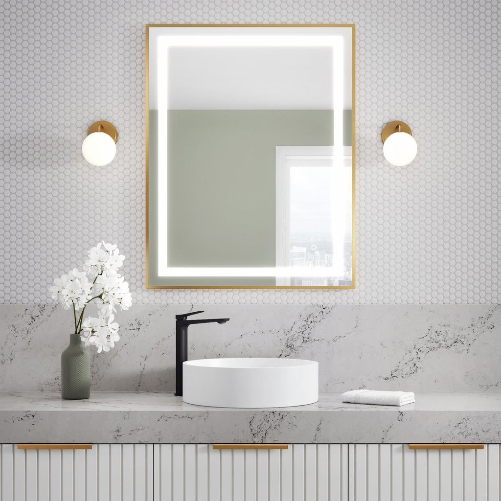 Effect Illuminated 30 x 38" Mirror with Touch Switch