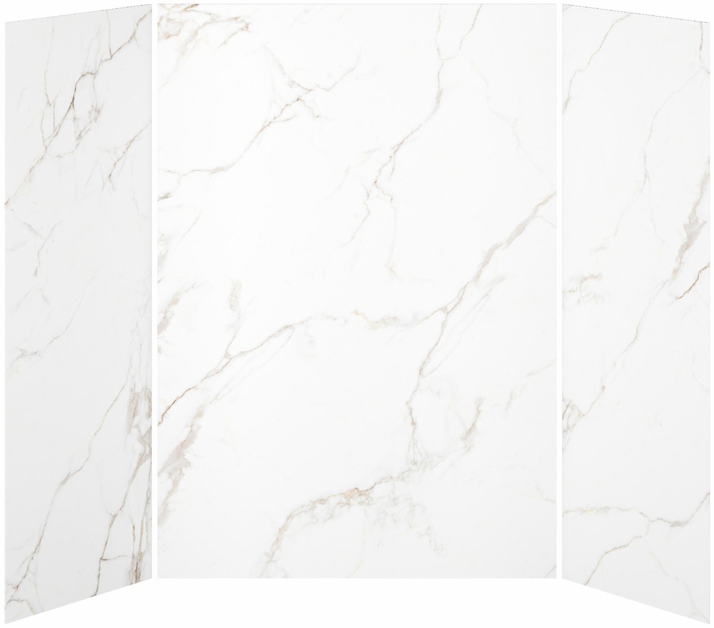 36 x 60 x 36 3-Panel Shower Wall Kit for Alcove Installation