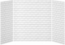 32 x 60 x 32 3-Panel Tub/Shower Wall Kit