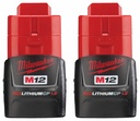 M12 RedLithium Compact Battery Pack (2 Pack)