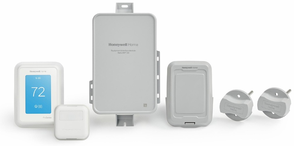 T10+ Pro Smart Thermostat Kit with EIM, room, outdoor, return, supply sensors