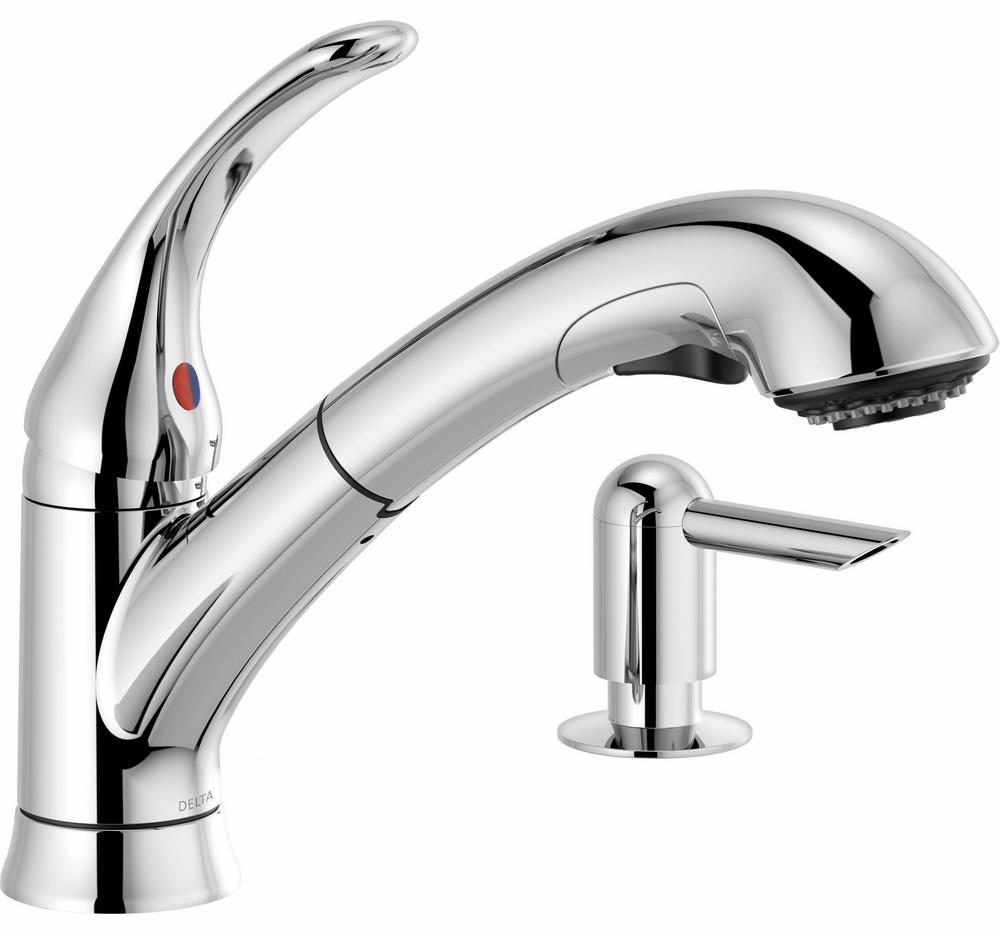 Principals Kitchen Faucet with Pullout Spray and Soap Dispenser