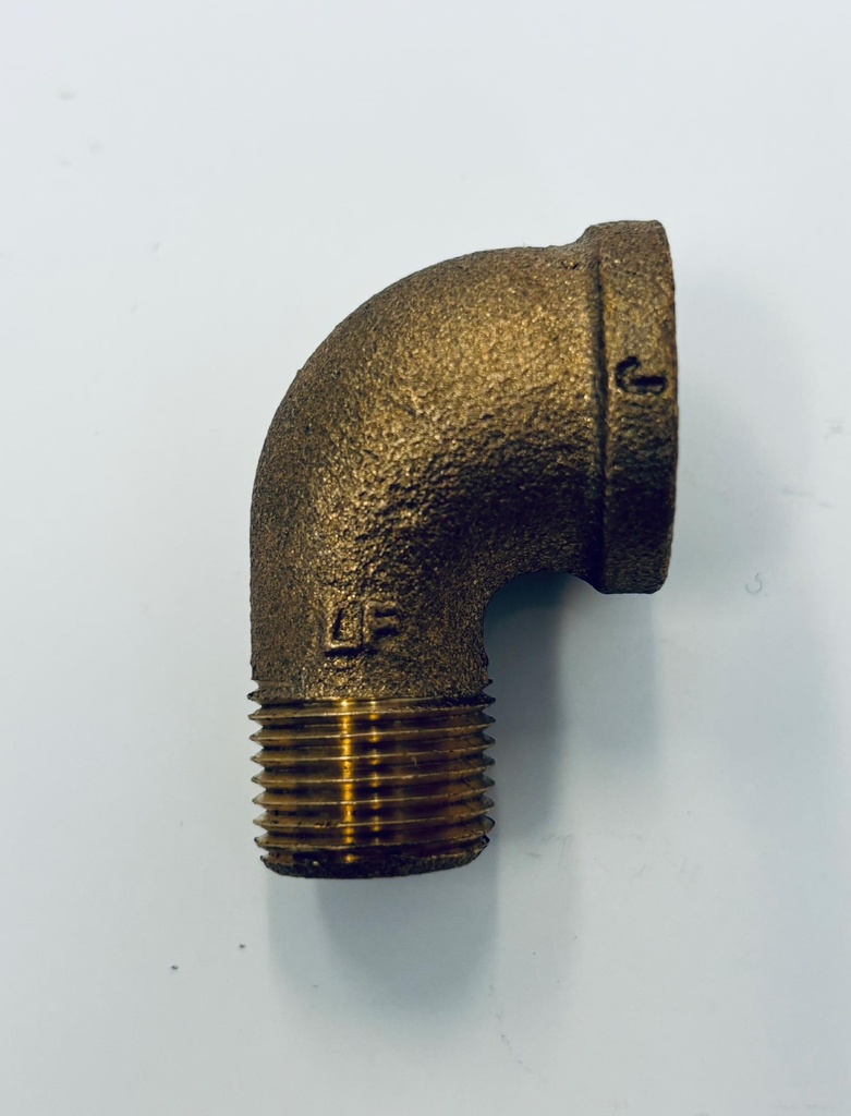 1/4 MXF 90 STREET ELBOW THREADED BRONZE - LEAD FREE