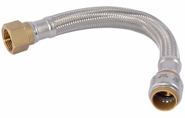 3/4 X12 STAINLESS STEEL BRAID W/HEATER CONNECTOR