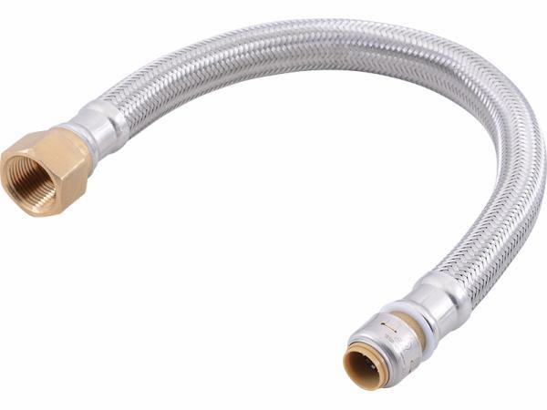 1/2X3/4FIP 18"SS BRAID WH CONNECTOR