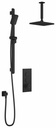 SquareOne TB2 Thermostatic Push-Button Shower System with Vertical Ceiling Arm (Less Valve)