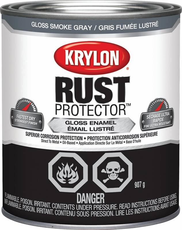 KRYLON RUST PRTCTR GREY PAINT 946ML