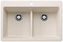 Liven 33 2 Bowl Dual Mount Low Divide Silgranit Kitchen Sink
