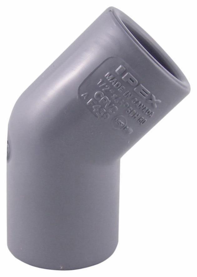 1/2"x45D CPVC SCH80 ELBOW SOCxSOC CORZAN