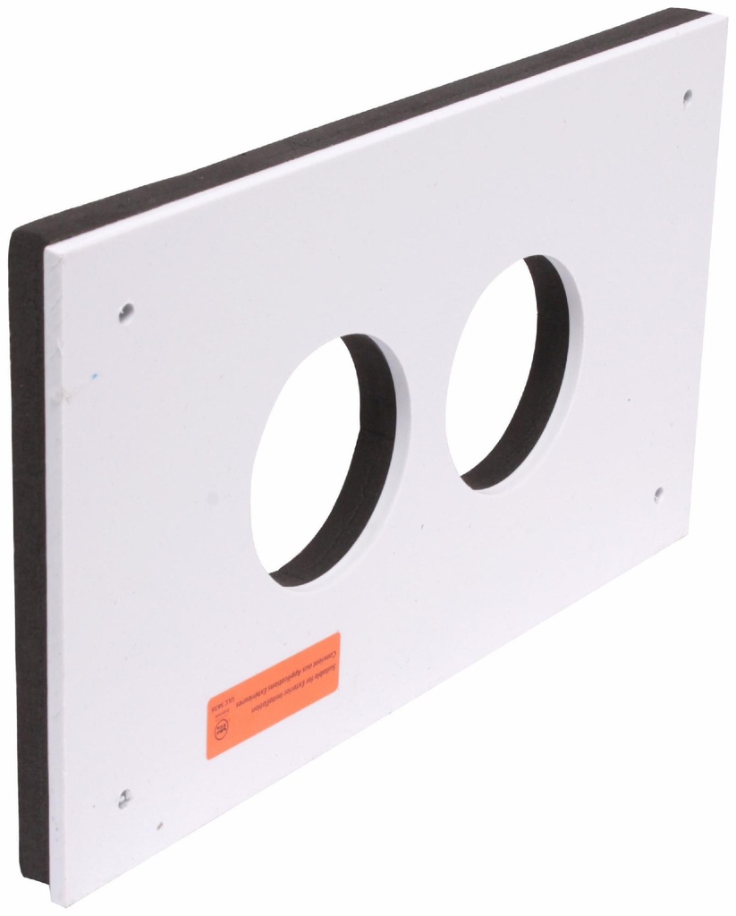 2" PVC FGV FACE PLATE ASSEMBLY - RECTANGLE SYSTEM 636