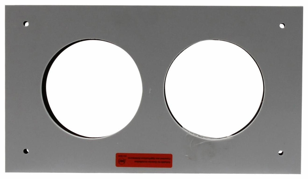 3" PVC FGV FACE PLATE ASSEMBLY - RECTANGLE SYSTEM 636