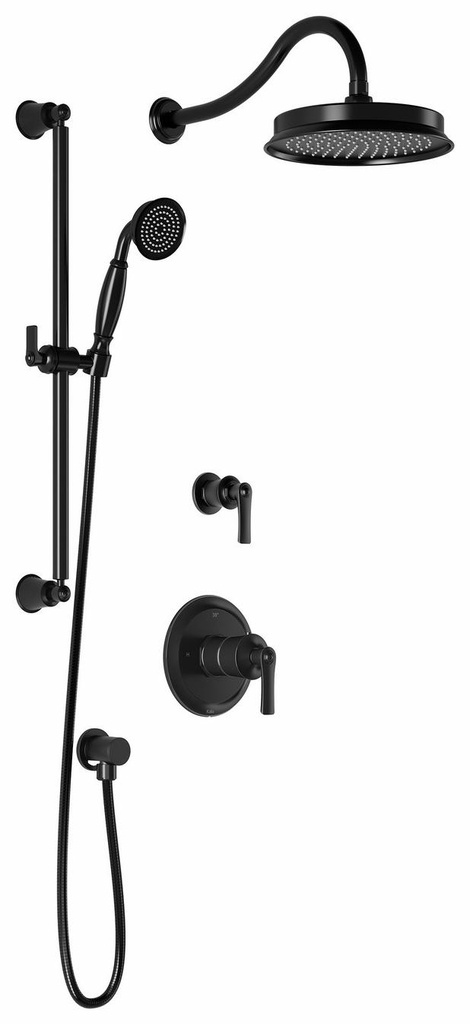 Rustik TD2 Thermostatic Shower System with Wall Arm