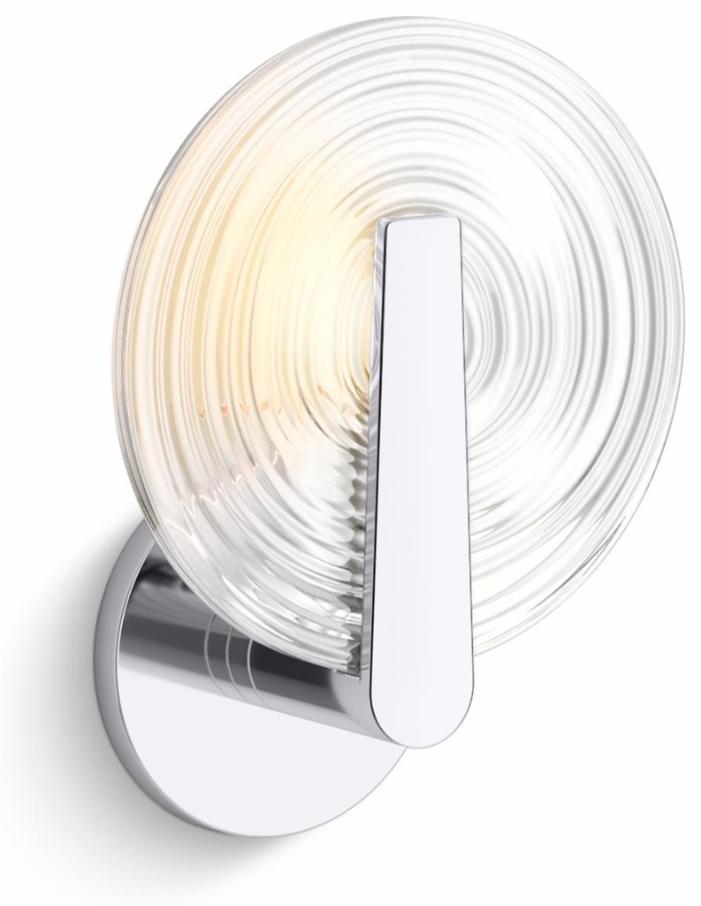 Hint 1-Light Swirl Glass Sconce