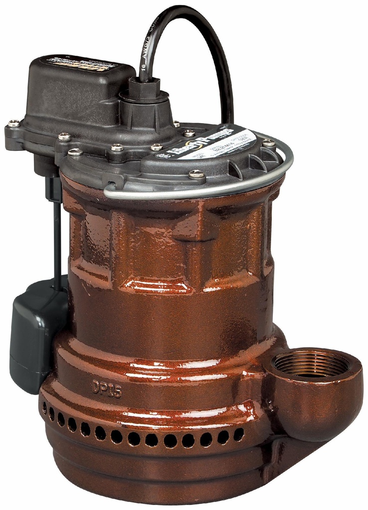 1/4 HP 1-Phase 115V Cast Iron Sump Pump with VMF Switch and 25' Cord