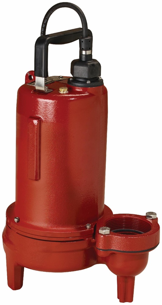 3/4 HP 1-Phase 208-230V Sewage Pump Manual with 25' Cord