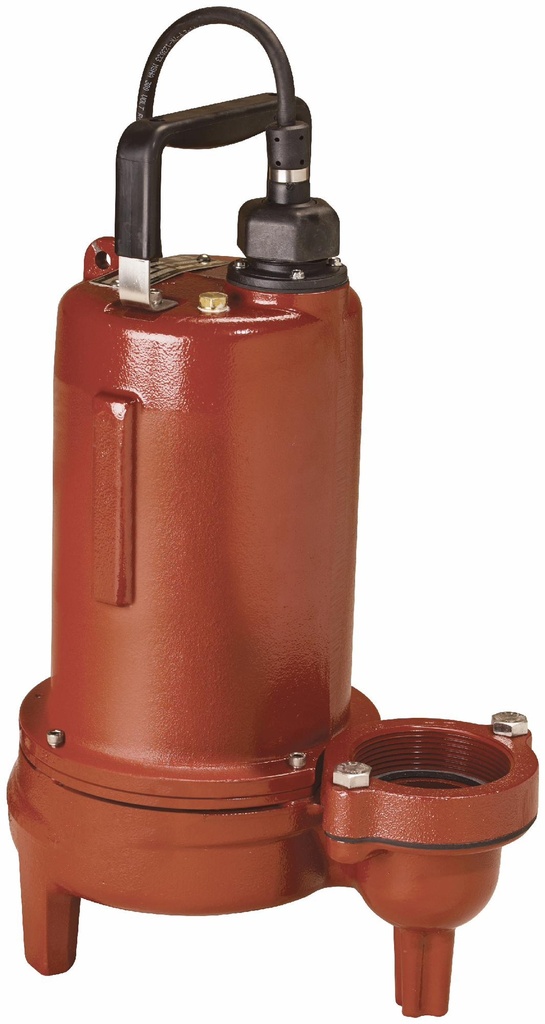 1 HP 1-Phase 208-230V Sewage Pump Manual with 25' Cord