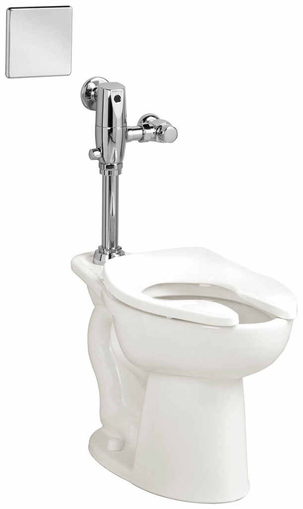 Madera 1.0 GPF Floor Mounted Elongated Flushometer Bowl with Top Spud (Less Seat)