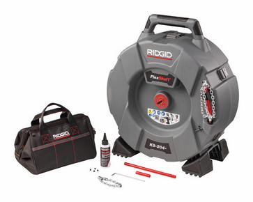 FlexShaft , K9-204+ for 2-4" (50 - 100 mm) Pipes; Includes: 70' (21,3 m) of 5/16" (8 mm) cable and kit