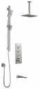 Moroka TB3 Thermostatic Push-Button Shower System with Vertical Ceiling Arm (Less Valve)