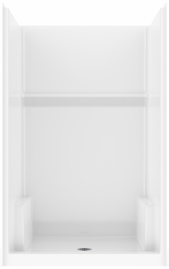 Icon 48" x 34" Center Drain Alcove 1-Piece Shower