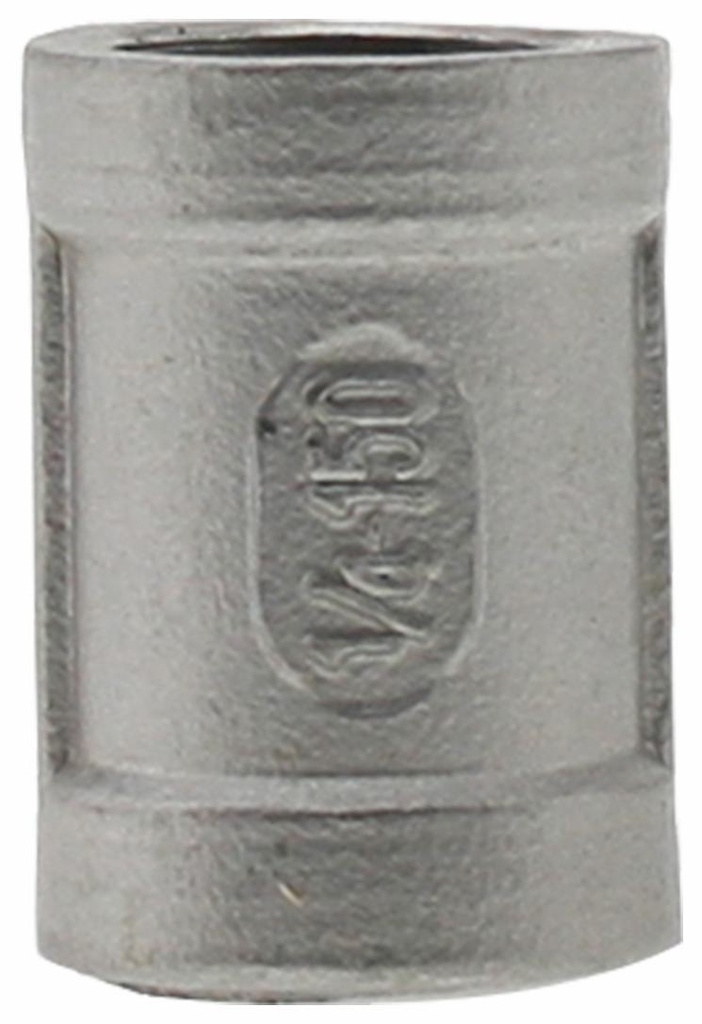 SS304C-02 - '1/4" 304SS Coupling Iso4144'