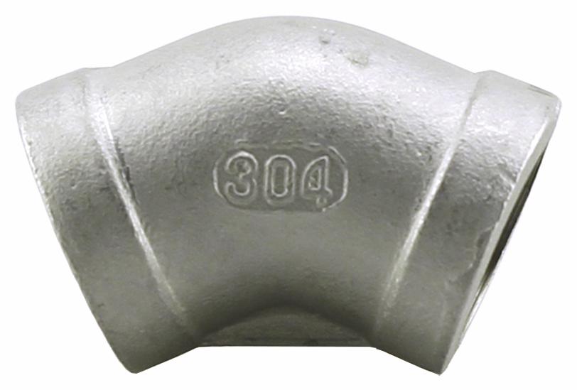 SS304E4-05 - '1/2" 304SS 45 Elbow Iso4144'