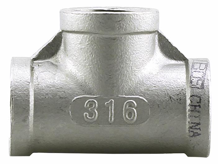 SS316T-05 - '1/2" 316SS Tee Iso4144'
