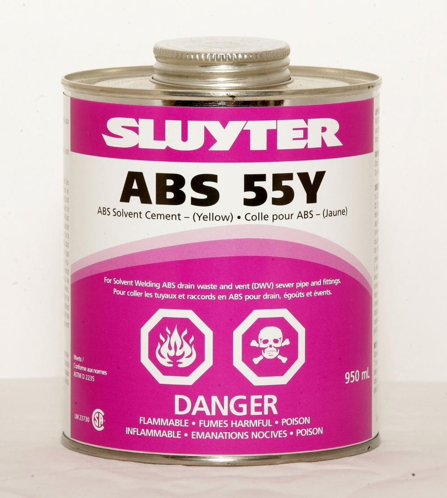 475ml 55Y CSA ABS Cement Yellow