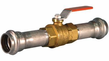 1-1/2" Vic-Press Ball Valve 304 Stainless Style P589